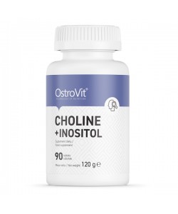 OstroVit Choline + Inositol 90 таблеток, холин битартрат и инозитол