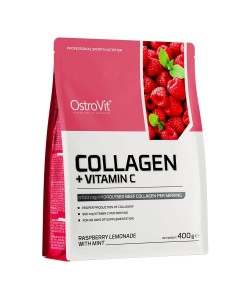 OstroVit Collagen + Vitamin C 400 грамм, гидрозилованый говяжий коллаген + витамин с