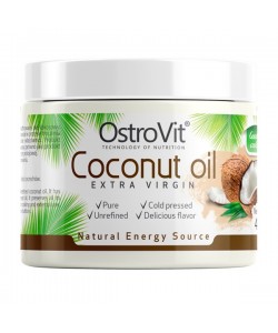 OstroVit Coconut Oil Extra Virgin 400 грам, натуральне кокосове масло холодного віджиму