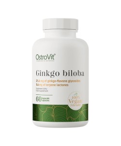 OstroVit Ginkgo Biloba VEGE 60 капсул, екстракт листя гінкго білоба