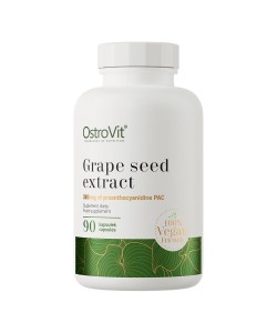 OstroVit Grape Seed Extract Vege 90 капсул, екстракт виноградних кісточок 