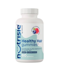 OstroVit Nutrisie® Healthy Hair 60 жевательных конфет, витамины и минералы со вкусом ягод и малины