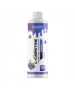 OstroVit L-Carnitine + Green Tea + Chromium liquid 500 мл, карнитин с добавлением витамина В1, В6, хрома и экстракта зеленого чая.