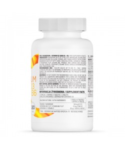 OstroVit Magnesium + Vitamin D3 2000 IU + B6 120 таблеток, цитрат магнію, вітамін D3 та вітамін В6