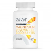 OstroVit Magnesium + Vitamin D3 2000 IU + B6 120 tabs