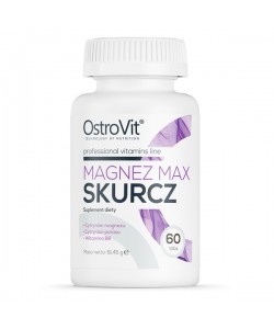 OstroVit Magnez Max SKURCZ 60 таблеток, минеральный комплекс