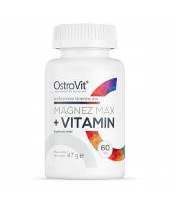 OstroVit Magnez MAX + Vitamin 60 таблеток, витамины и минералы