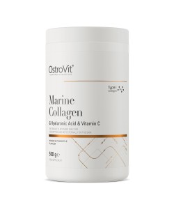 OstroVit Marine Collagen + Hyaluronic Acid + Vitamin C 500 грам, пептиди риб'ячого колагену типу I, гіалуронова кислота та вітамін С