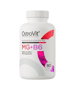 OstroVit Mg+B6 90 таблеток, магний + B6