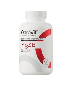 OstroVit MgZb 90 таблеток, магній, цинк та вітамін В6