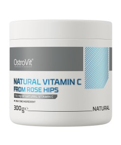 Ostrovit Natural Vitamin C From Rose Hips 300 грам, натуральний вітамін С з плодів шипшини