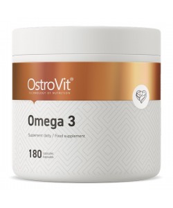 OstroVit Omega 3 180 капсул, риб'ячий жир