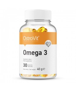 OstroVit Omega 3 30 капсул, жирные кислоты омега 3