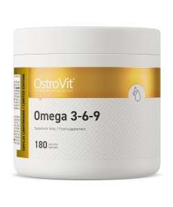 OstroVit Omega 3-6-9 180 капсул, жирные кислоты омега 3-6-9