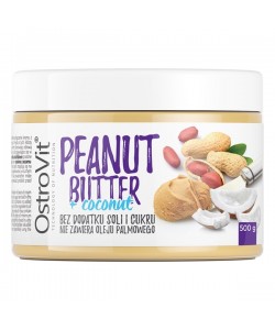 OstroVit 100% Peanut Butter + Coconut 500 g Smooth