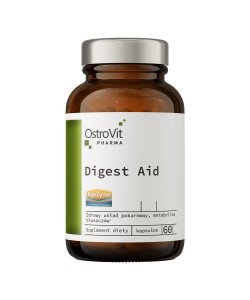 OstroVit Pharma Digest Aid 60 капсул, травні ферменти з рослинними екстрактами