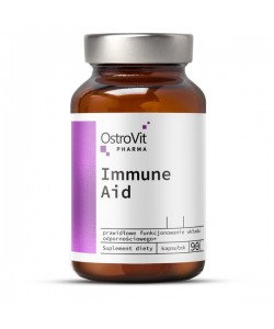 OstroVit Pharma Immune Aid 90 капсул, комплекс природних імуномодулюючих речовин
