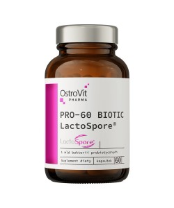 OstroVit Pharma PRO-60 BIOTIC LactoSpore® 60 капсул, бактерії бацилус коагулянс