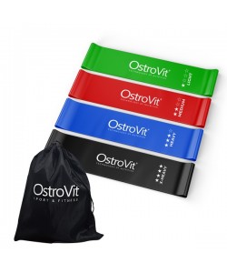 OstroVit Training Bands For Fitness Set 4 шт, набір з чотирьох тренувальних гумок