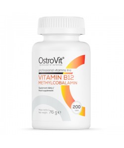 OstroVit Vitamin B12 Methylcobalamin 200 таблеток, метилкобаламин