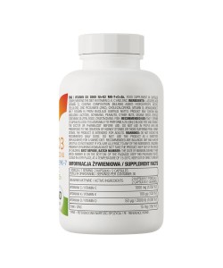 OstroVit Vitamin D3 2000 IU + K2 MK-7 + C + Zn 60 капсул, витамины D3, K2, C и цинк