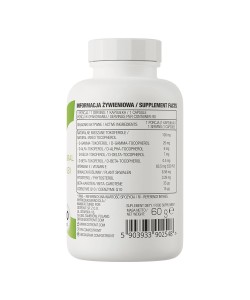 OstroVit Vitamin E Natural Tocopherols Complex 90 капсул, вітамін Е з природним комплексом токоферолів та іншими антиоксидантними