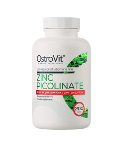 OstroVit Zinc Picolinate 200 таблеток, цинк піколінат