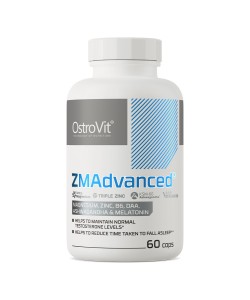 OstroVit ZMAdvanced 60 капсул, магний, цинк и витамин В6
