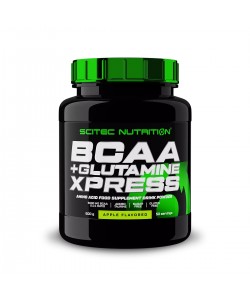 Scitec BCAA + Glutamine Xpress 600 грам, комбінація амінокислот BCAA і L-глютаміну з додаванням таурину