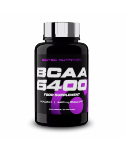 Scitec Nutrition BCAA 6400 125 таблеток, аминокислоты BCAA в соотношении 2:1:1