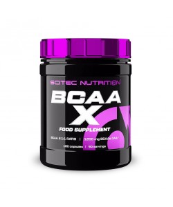 Scitec Nutrition BCAA X 180 капсул, амінокислоти BCAA у співвідношенні 2:1:1