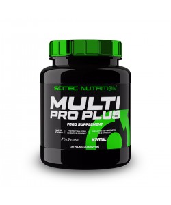 Scitec Nutrition Multi Pro Plus 30 пакетиков, полный поливитаминный препарат с минералами, коэнзимом Q10, экстрактом виноградных косточек, лецитином и незаменимыми жирными кислотами