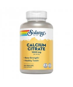 Solaray Calcium Citrate 1000 mg 120 капсул, кальцій цитрат