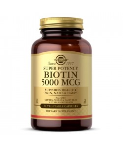 Solgar Biotin 5000 mcg 50 капсул, біотин