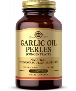 Solgar Garlic Oil Perles 250 мягких капсул, чесночное масло