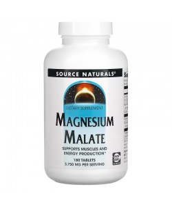 Source Naturals Magnesium Malate 3,750 mg 180 таблеток, малат магнію