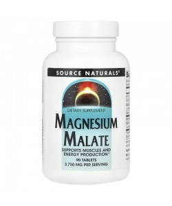 Source Naturals Magnesium Malate 3,750 mg 90 таблеток, малат магния 