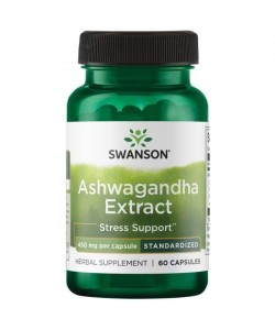 Swanson Ashwagandha Extract 450 mg 60 капсул, екстракт ашваганди
