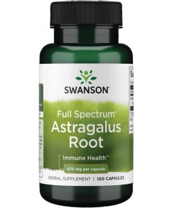 Swanson Astragalus 470 mg 100 капсул, астрагал Swanson Astragalus 470 mg 100 капсул, астрагал
