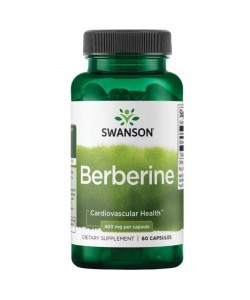 Swanson Berberine 400 mg 60 капсул, берберин (гідрохлорид)