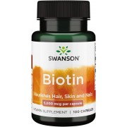 Swanson Biotin 5000 mcg 100 caps