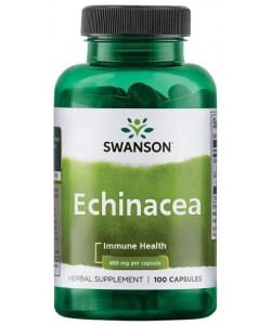 Swanson Echinacea 400 mg 100 капсул, ехінацея Swanson Echinacea 400 mg 100 капсул, ехінацея