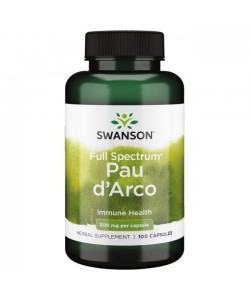 Swanson Full Spectrum Pau d'Arco 500 mg 100 капсул, мурашине дерево