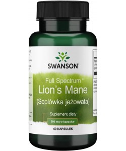 Swanson Lion's Mane 500 mg 60 капсул, гриб ежовик гребенчатый (львиная грива) Swanson Lion's Mane 500 mg 60 капсул, гриб ежовик гребенчатый (львиная грива)