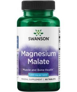 Swanson Magnesium Malate 90 таблеток, малат магнію
