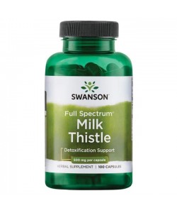 Swanson Full Spectrum Milk Thistle 500 mg 100 капсул, розторопша