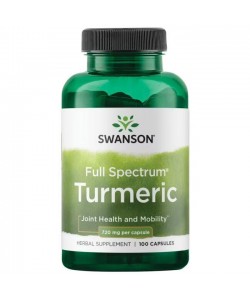 Swanson Turmeric 720 mg 100 капсул, куркумін