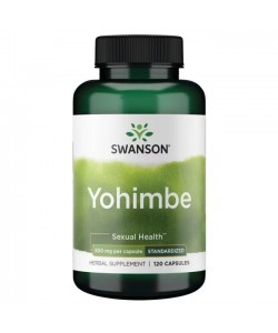 Swanson Yohimbe 500 mg 120 капсул, йохімбе