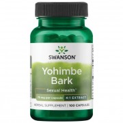 Swanson Yohimbe Bark 75 mg 100 caps