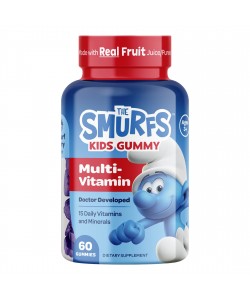 The Smurfs Kids Gummy Multi-Vitamin 60 таблеток, жевательные мультивитамины, со вкусом ягод